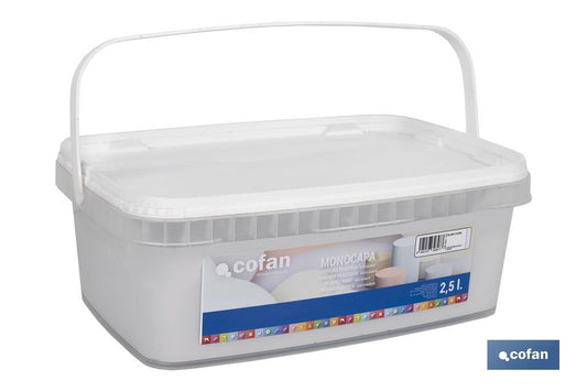 PINTURA PLÁSTICA MONOCAPA BLANCO AURA 2,5 L
