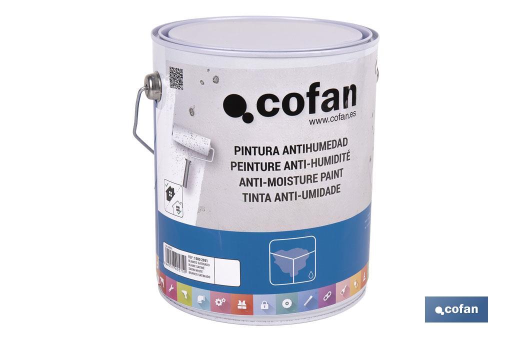 PINTURA ANTIHUMEDAD SINTÉTICA (4 L)  "BLANCO SATINADO"