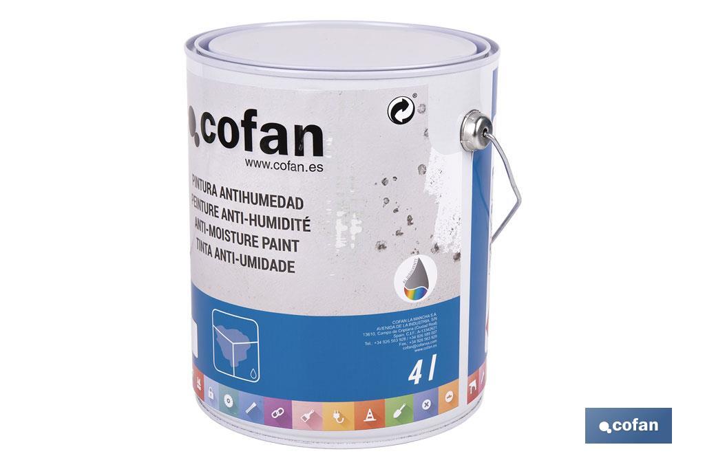 PINTURA ANTIHUMEDAD SINTÉTICA (4 L)  "BLANCO SATINADO"