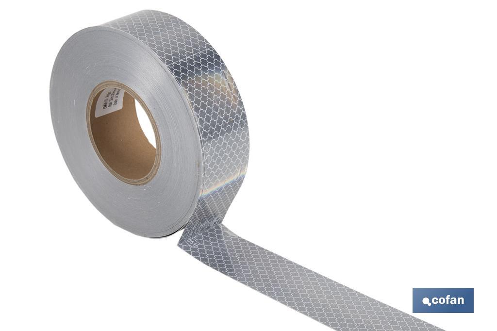 ROLLO RETROREFLECTANTE CONTINUO - 50M BLANCO
