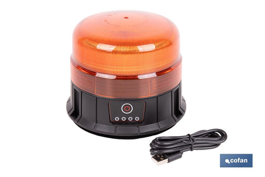 LUZ GIRATORIA "39 LED" SMD IMÁN RECARGABLE