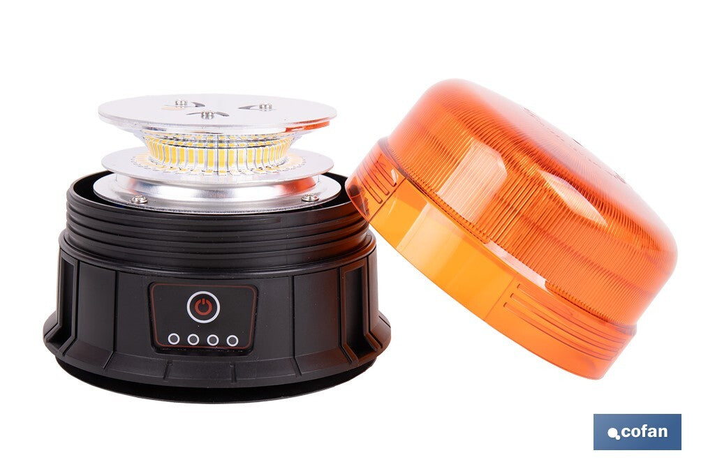 LUZ GIRATORIA "39 LED" SMD IMÁN RECARGABLE