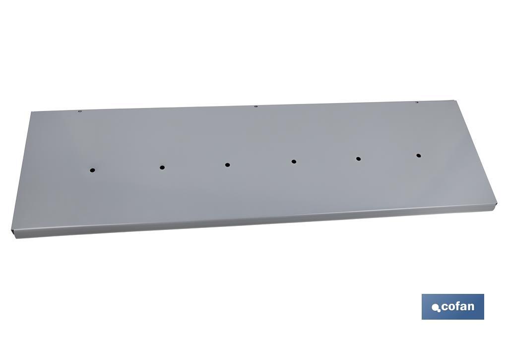 CONJUNTO BANDEJA BLANCA 1000X300MM CON 6 ORIFICIOS DE 9 MM