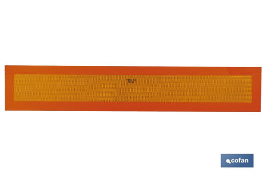 PLACA V-6 VEHICULOS LARGOS 1130X200MM.