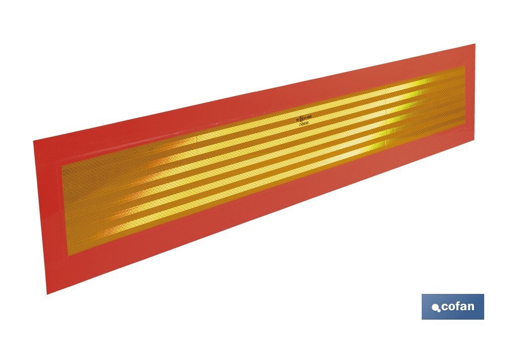 PLACA V-6 VEHICULOS LARGOS 1130X200MM.