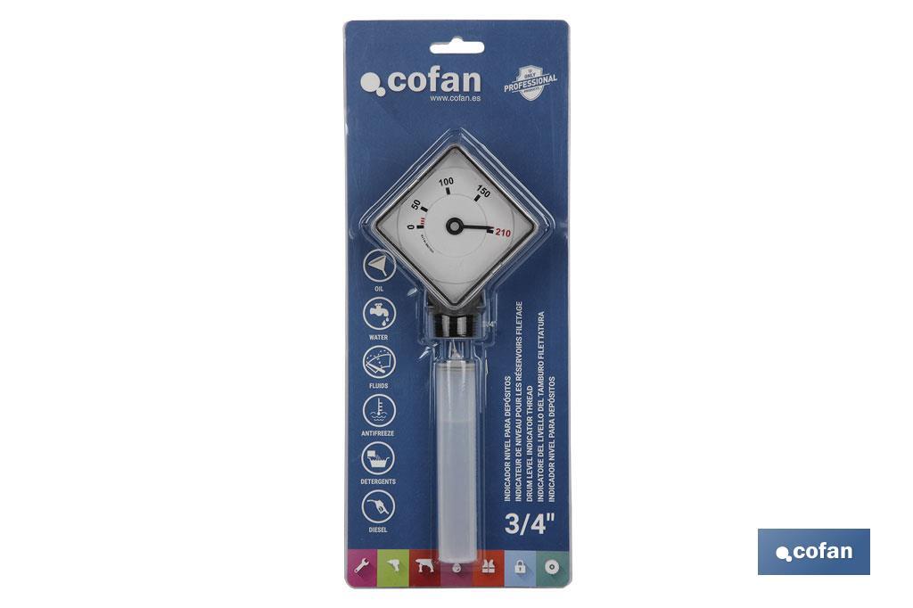 INDICADOR NIVEL PARA DEPÓSITOS  R. 3/4"