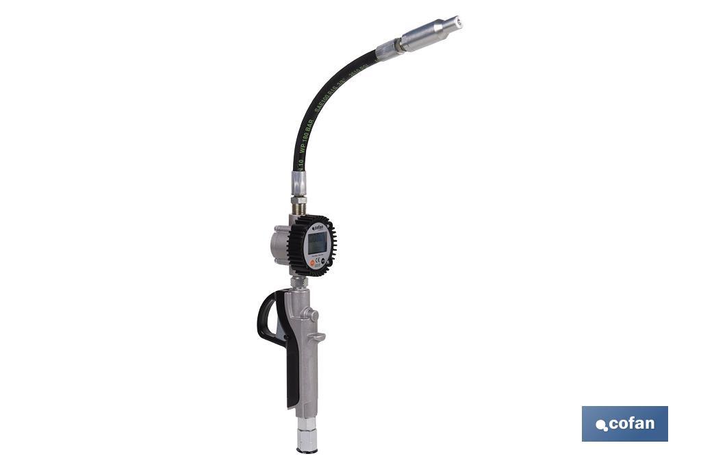 PISTOLA LUBRICANTE RECTA CON CONTADOR DIGITAL