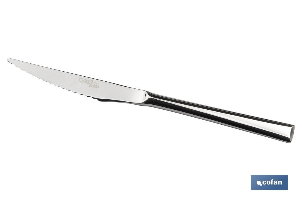 CAJA 12uds CUCHILLO DE CARNE INOX C-18/10 MODELO BARI 10 mm