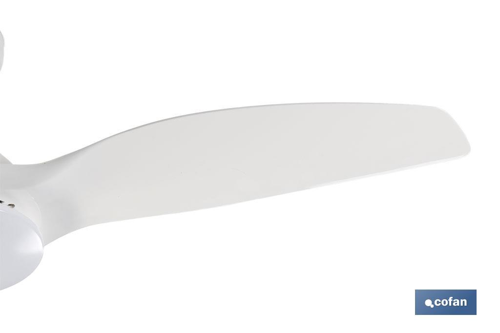 VENTILADOR DE TECHO BLANCO CON LUZ LED 132 CM 55 W