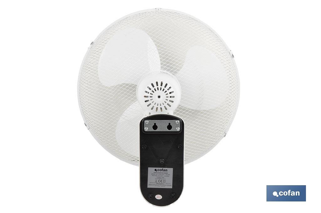 VENTILADOR DE PARED, TEMPORIZADOR, MANDO A DISTANCIA, 50 W
