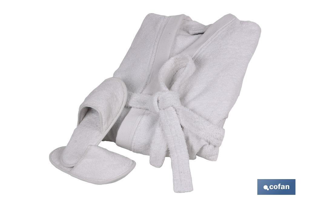 ALBORNOZ BLANCO GR.500/M2 GAMA PALOMA TALLA XL