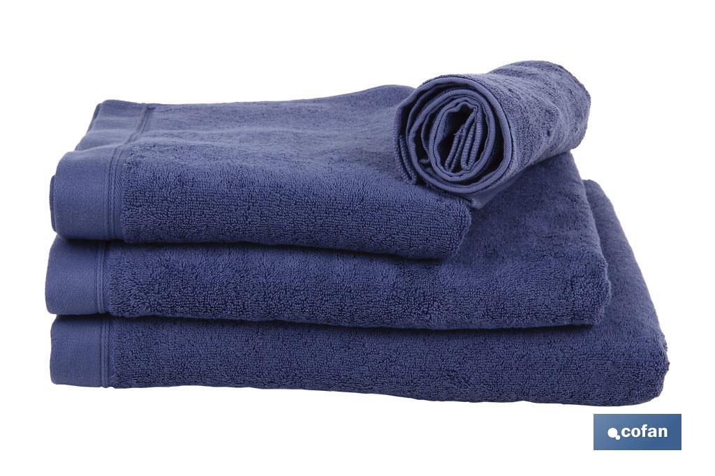 TOALLA BAÑO AZUL MARINO GR.580/M2 MODELO MARIN 100X150cm
