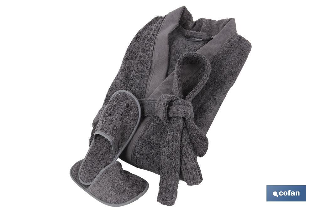 ALBORNOZ GRIS ANTRACITA GR.500/M2 MODELO PIEDRA TALLA XL