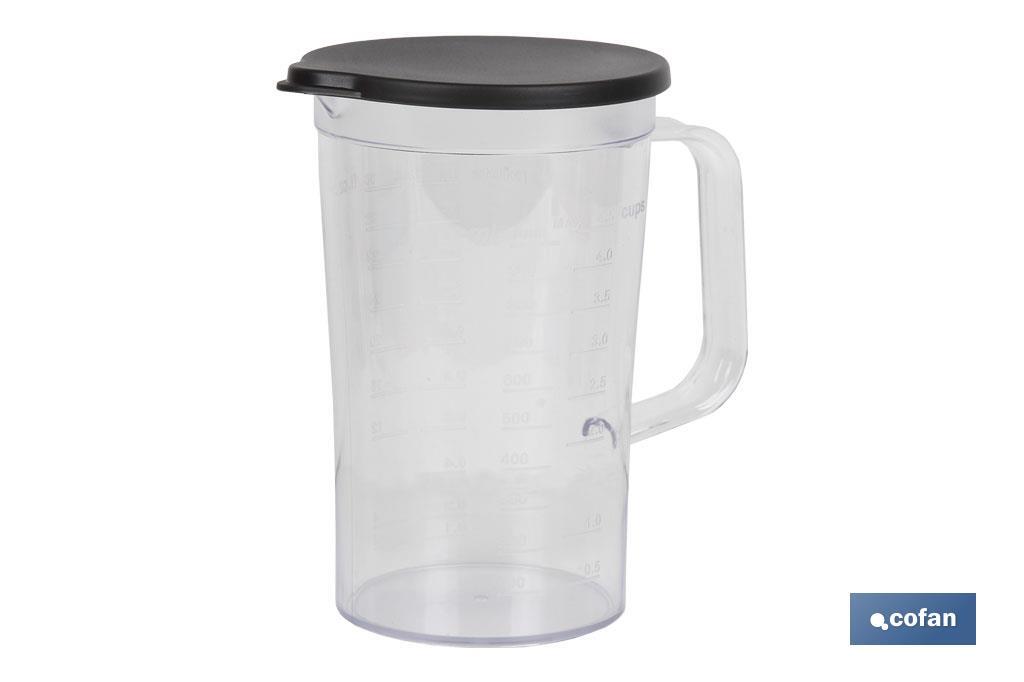 BATIDORA DE MANO ELÉCTRICA CON ACCESORIO BATIDOR Y VASO MEZCLADOR  800W
