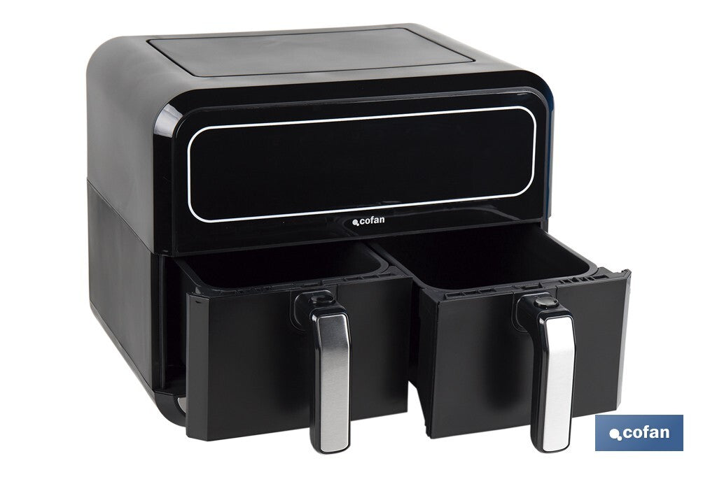 FREIDORA DE AIRE DUAL 8 L 1700 W