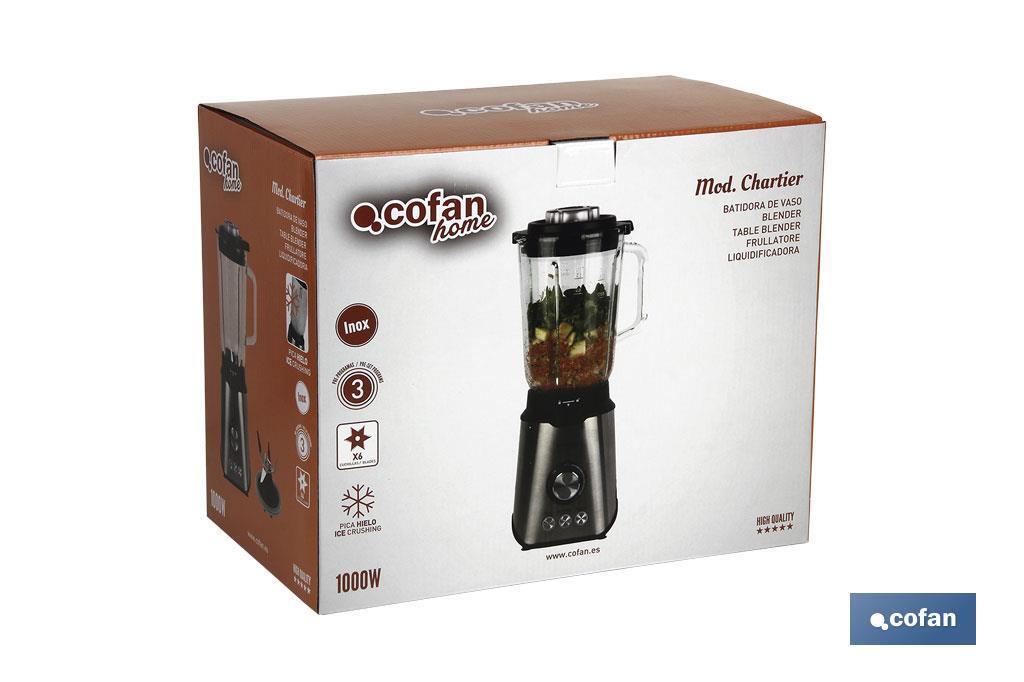 BATIDORA DE VASO ELÉCTRICA 1000W