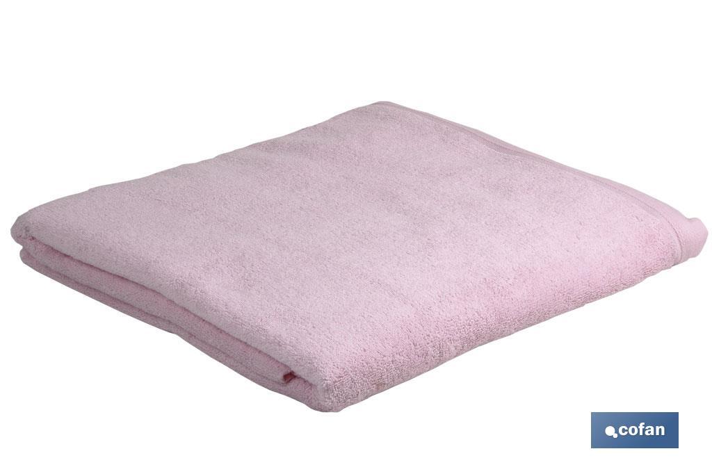 JUEGO DE 3 TOALLAS ROSA CLARO 580 G/M2 GAMA FLOR 30X50  50X100  70X140 CM