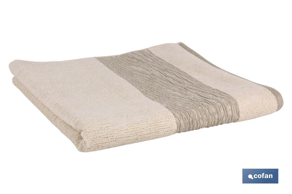JUEGO DE 3 TOALLAS NATURE 600 G/M2  GAMA ALMA 30X50  50X100  70X140 CM