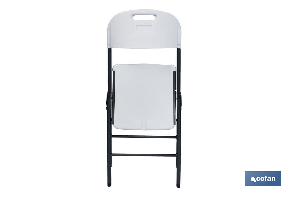 SILLA PLEGABLE BLANCA 46x53x88 CM "venta unitaria"
