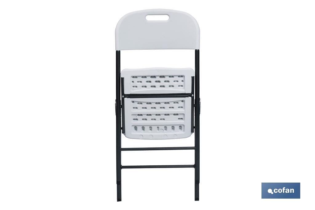 SILLA PLEGABLE BLANCA 46x53x88 CM "venta unitaria"