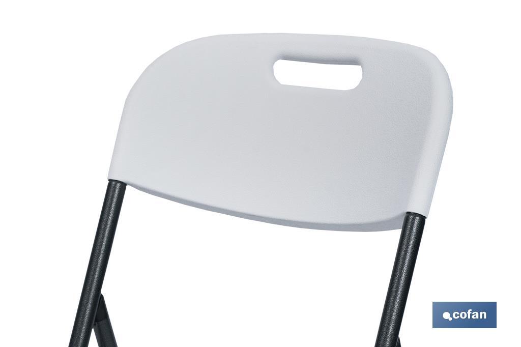 SILLA PLEGABLE BLANCA 46x53x88 CM "venta unitaria"