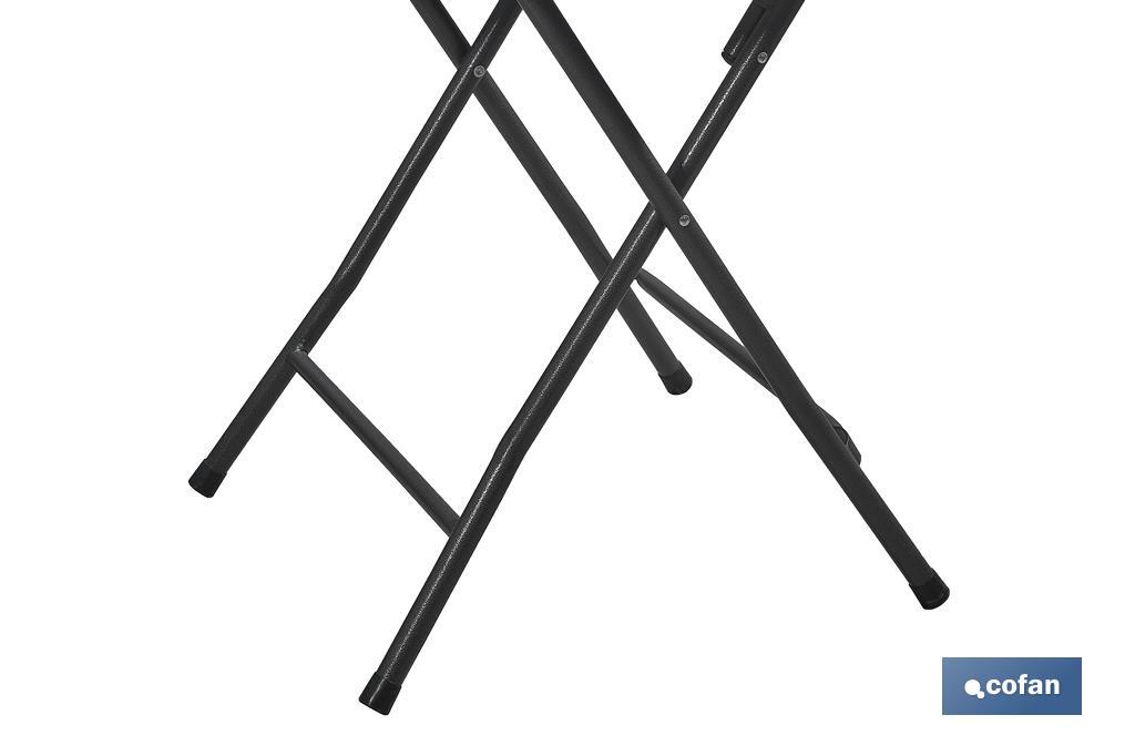 MESA REDONDA PLEGABLE BLANCA 80x80x74cm