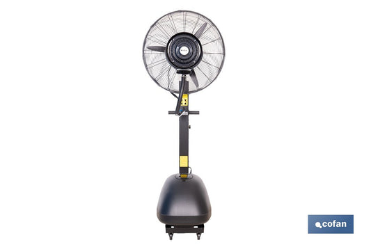 VENTILADOR INDUSTRIAL DE PIE CON NEBULIZACIÓN Y 3 VELOCIDADES Ø65 CM 260 W