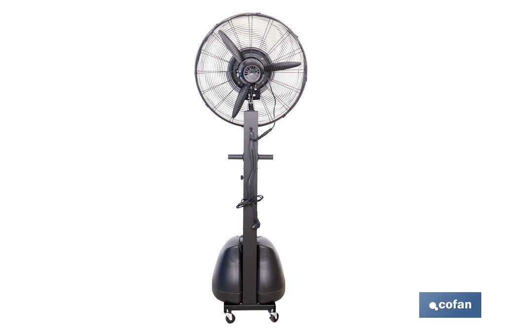 VENTILADOR INDUSTRIAL DE PIE CON NEBULIZACIÓN Y 3 VELOCIDADES Ø65 CM 260 W