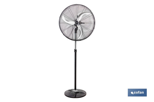 VENTILADOR INDUSTRIAL DE PIE OSCILANTE CON 3 VELOCIDADES Ø50 CM 140 W