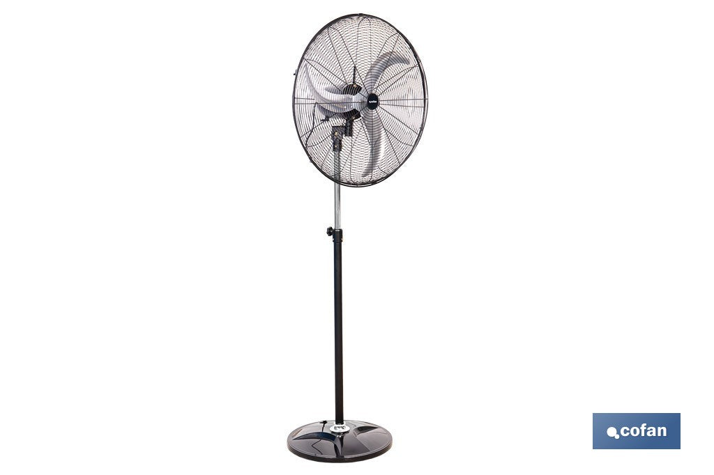 VENTILADOR INDUSTRIAL DE PIE OSCILANTE CON 3 VELOCIDADES Ø50 CM 140 W