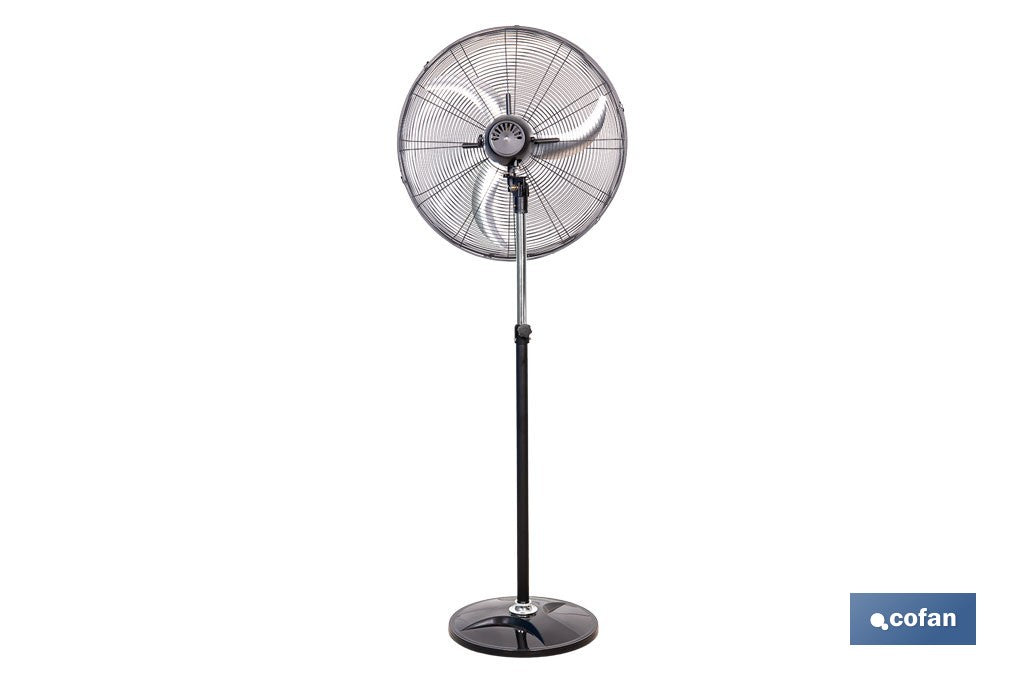 VENTILADOR INDUSTRIAL DE PIE OSCILANTE CON 3 VELOCIDADES Ø50 CM 140 W
