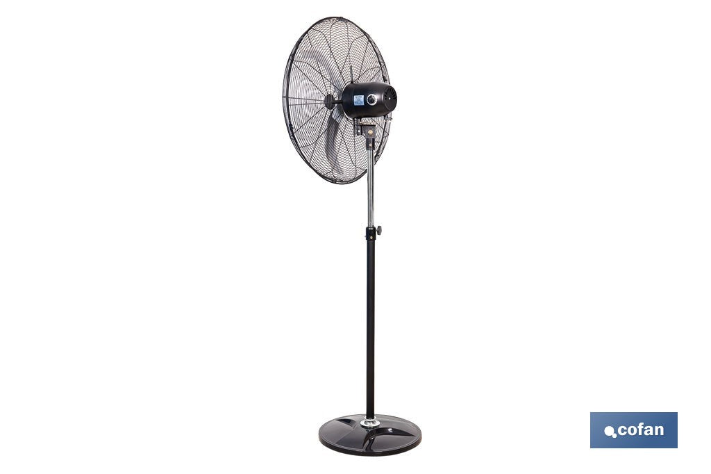 VENTILADOR INDUSTRIAL DE PIE OSCILANTE CON 3 VELOCIDADES Ø65 CM 200 W