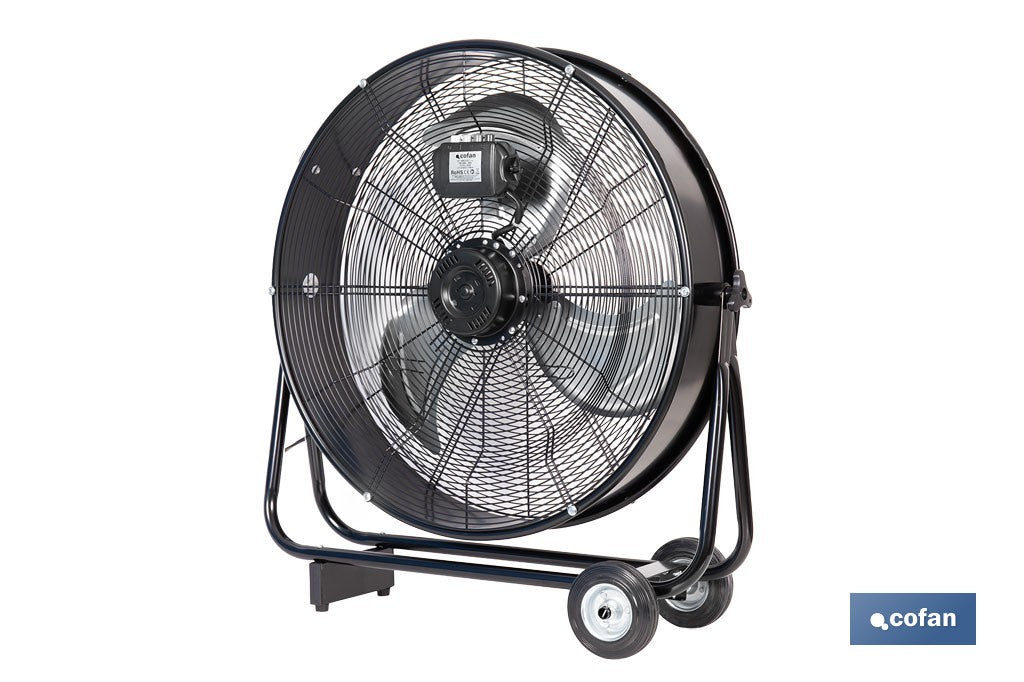 VENTILADOR INDUSTRIAL DE SUELO CON 3 VELOCIDADES Ø75 CM 200 W