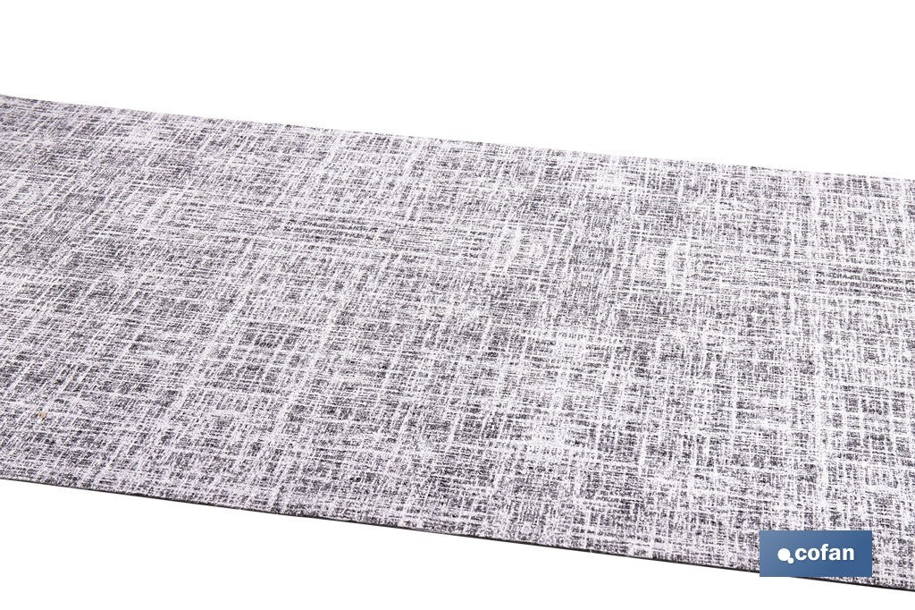 ROLLO DE ALFOMBRA JASPEADA GRIS MARENGO 50% ALGODÓN 50% POLIÉSTER 50 CM X 15 M