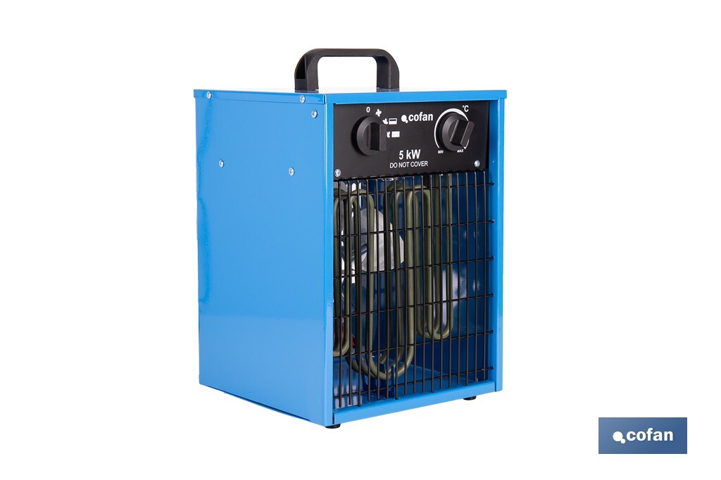 CALEFACTOR INDUSTRIAL DE 400 V TRIFÁSICO 30/2500/5000 W