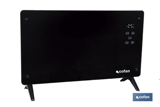 CONVECTOR DE PANEL DE VIDRIO PANTALLA LED 2000 W