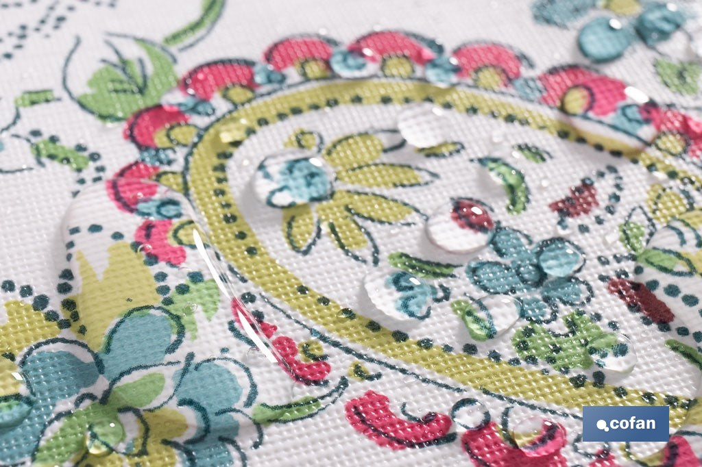 ROLLO DE HULE DISEÑO JARDÍN FLORAL 1,40 x 25 M