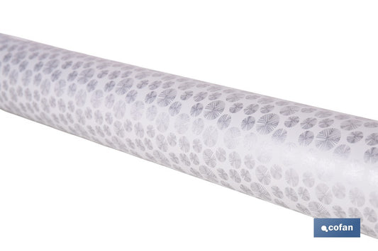 ROLLO DE HULE DISEÑO GRIS POLAR 1,40 X 20 M