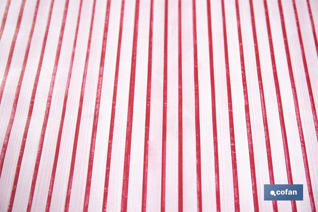 ROLLO DE HULE DISEÑO PROVENZAL ROJO 1,40 X 20 M