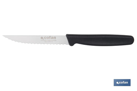 PACK DE 25  CUCHILLOS DE COCINA MICRODENTADO 10,5 cm