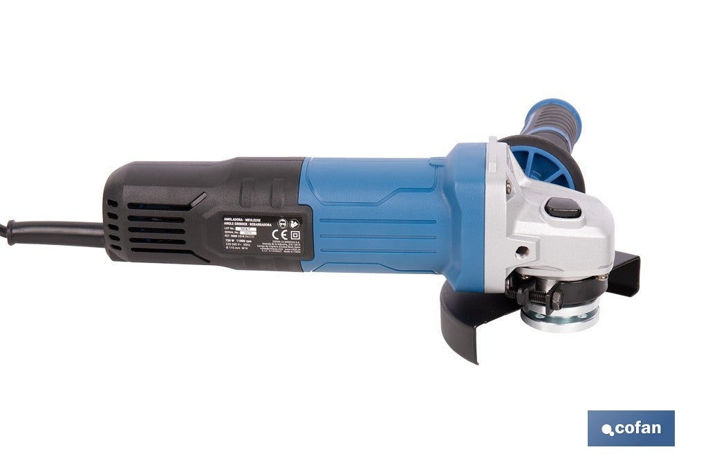 AMOLADORA 750 W 11000 RPM Ø115 MM