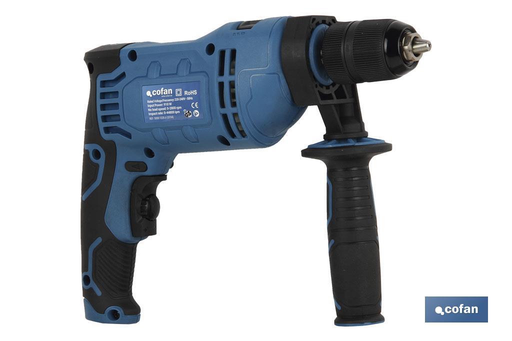 TALADRO IMPACTO 910W (1-13mm) PORTABROCAS AUTOMATICO