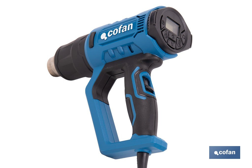 PISTOLA DE AIRE CALIENTE CON LCD DIGITAL DISPLAY 2000 W
