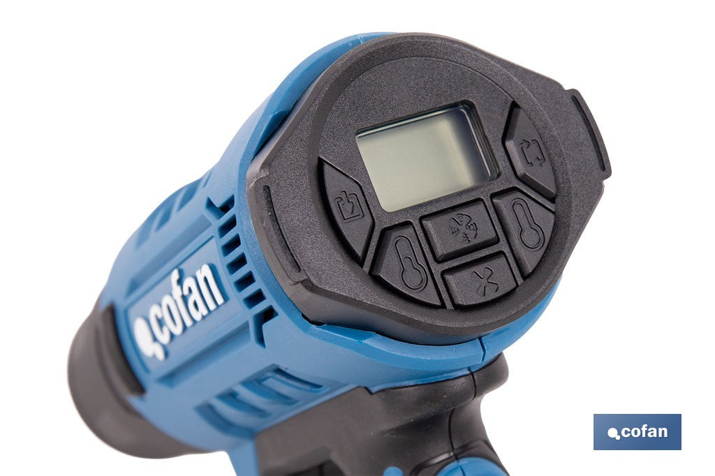 PISTOLA DE AIRE CALIENTE CON LCD DIGITAL DISPLAY 2000 W