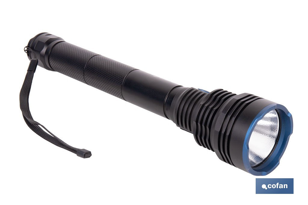 LINTERNA HIGH POWER LED 18.000 LM CON 6 FUNCIONES Ø65 X 322 MM