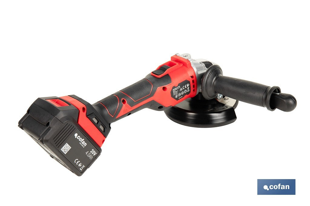 AMOLADORA A BATERÍA Li-ion 20 V 115/125 MM REACONDICIONADO