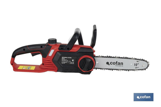 MOTOSIERRA A BATERÍA Li-ion 20 V 3000 RPM MINI ESPADA 10"