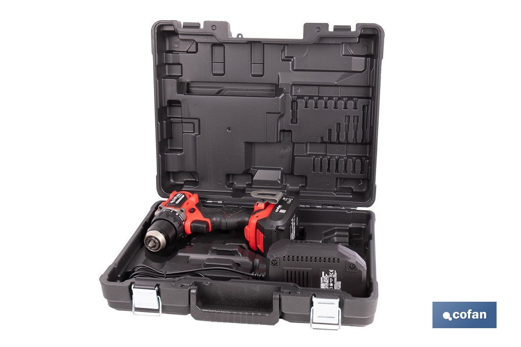 TALADRO ATORNILLADOR COMPACTO A BATERÍA LI-ION 20 V 1900 RPM 60 Nm SIN CARGADOR NI BATERÍA