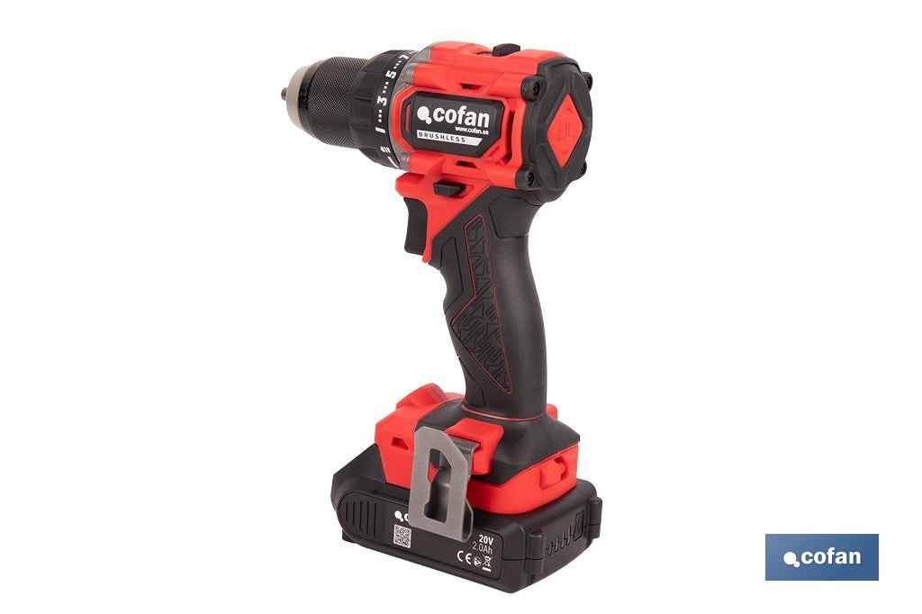 TALADRO ATORNILLADOR COMPACTO A BATERÍA LI-ION 20 V 1900 RPM 60 Nm SIN CARGADOR NI BATERÍA
