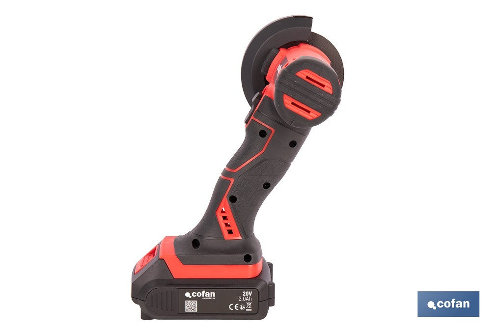 MINIAMOLADORA A BATERÍA Li-ion 20 V 19500 RPM 76 MM